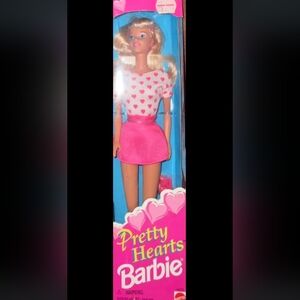 Pink Heart Print Doll Outfit